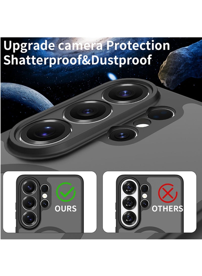 Adando Strong Magnetic Case for Samsung Galaxy S26 Ultra 5G, Compatible with Magsafe, Slim Translucent Matte Mil-Grade Drop Protection Rugged Magnetic Case (Black, Galaxy S26 Ultra 5G) - Image 4